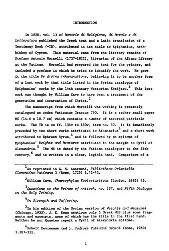 Pseudo-Epiphanius Testimony Book