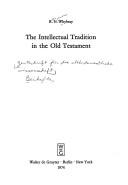 The Intellectual Tradition in the Old Testament