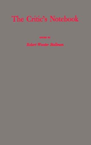 The Critic's Notebook.