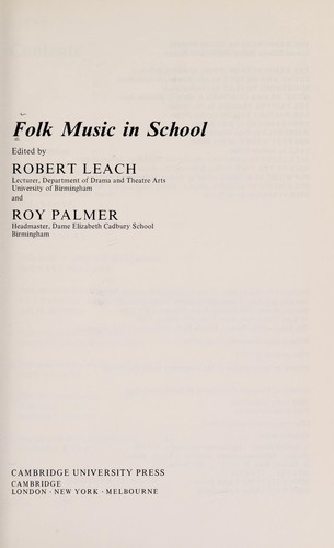 Folk Music in School