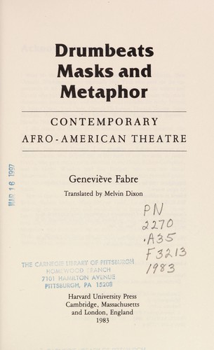 Drumbeats, Masks, and Metaphor