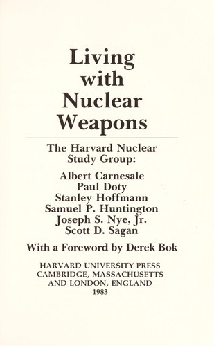 Living with Nuclear Weapons