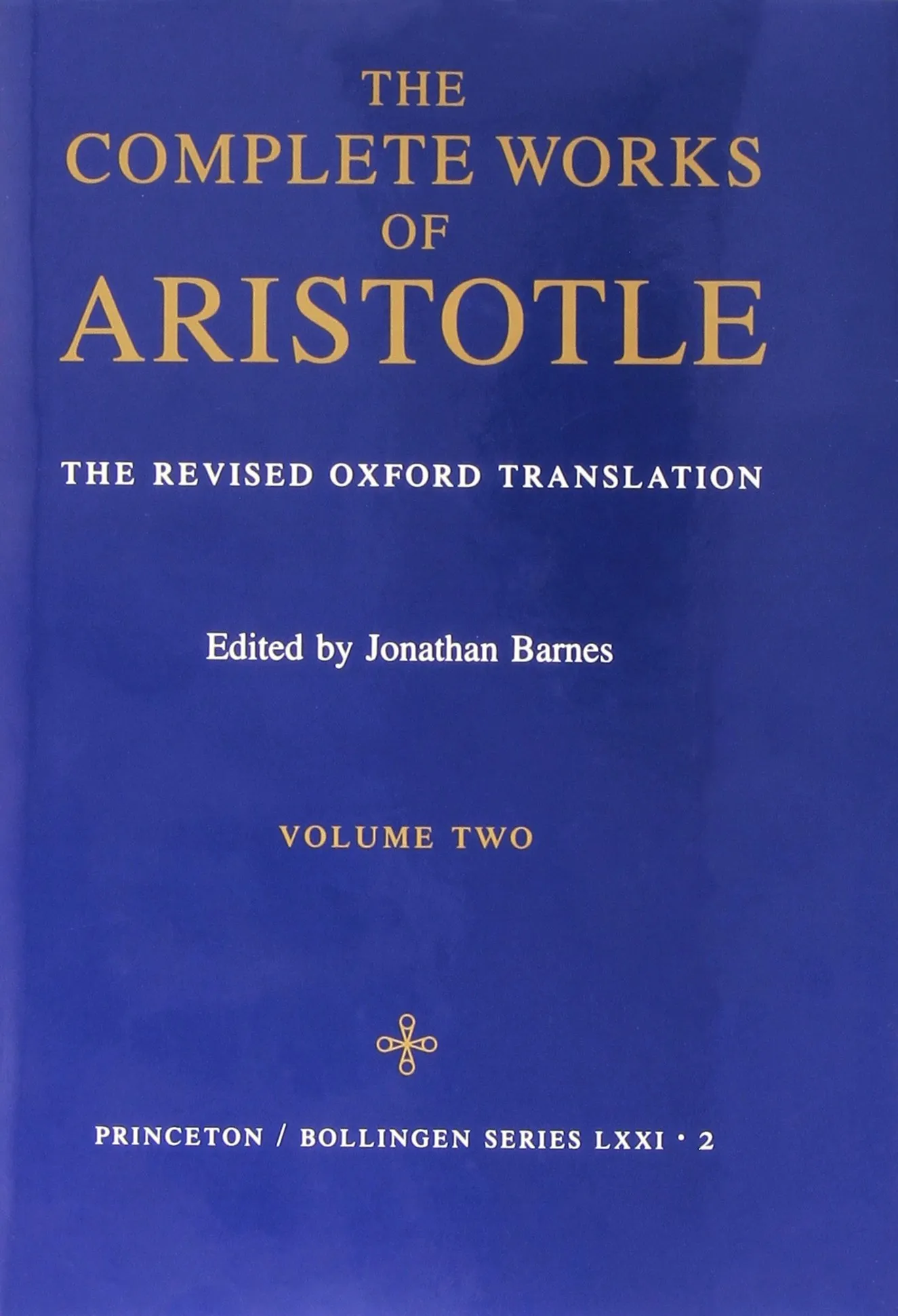 The Complete Works of Aristotle, Volume Two