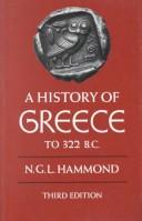 A History of Greece to 322 BC