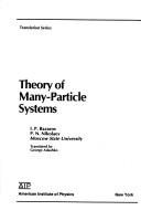 Theory of Many-Particle Systems (1989)