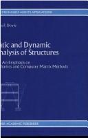 Static and Dynamic Analysis of Structures