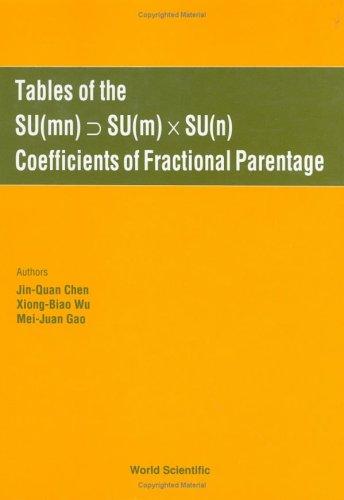 Tables of the Su(mn) Su(m) X Su(n) Coefficients of Fractional Parentage
