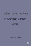 Legitimacy and the State in Twentieth-Century Africa