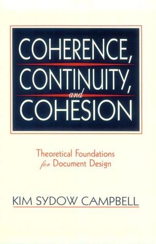 Coherence, Continuity, and Cohesion