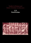Studies in Roman and Early Christian Architecture