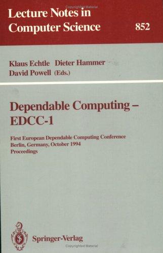 Dependable Computing - Edcc-1
