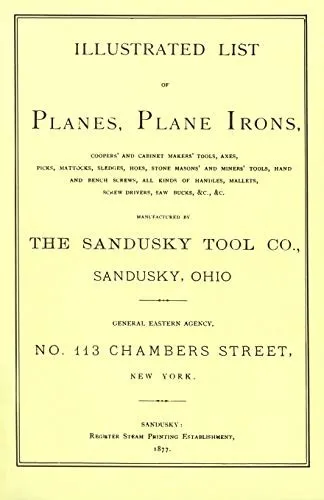 Sandusky Tool Co. 1877 Catalog