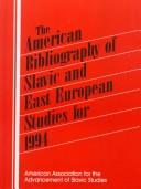 The American Bibliography of Slavic and East European Studies