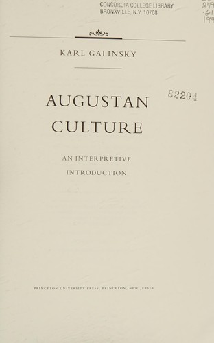 Augustan Culture