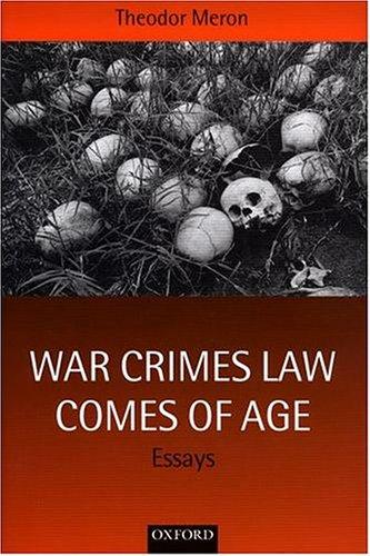 War Crimes Law Comes of Age