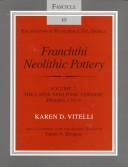 Franchthi Neolithic Pottery, Volume 2, Vol. 2