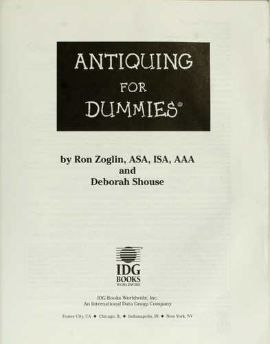 Antiquing For Dummies