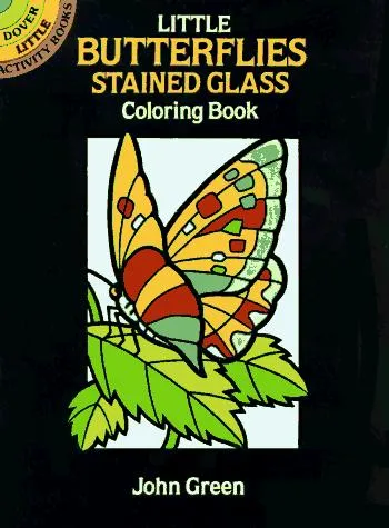 Little Butterflies Stained Glass Colouring Book