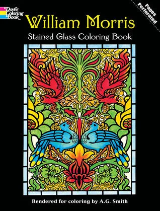 William Morris Stained Glass Coloring Book