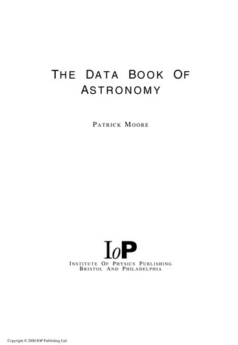 The Data Book of Astronomy