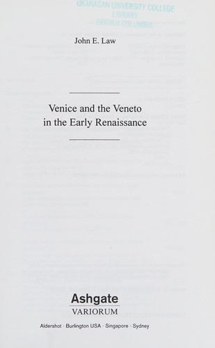 Venice and the Veneto in the Early Renaissance