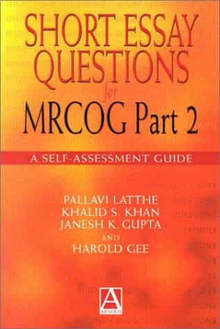 Short Essay Questions for the MRCOG Part 2