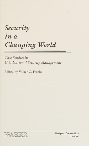 Security in a Changing World