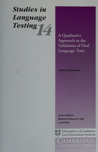 A Qualitative Approach to the Validation of Oral Language Tests