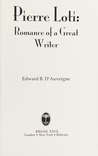 Romance Of A Great Writer