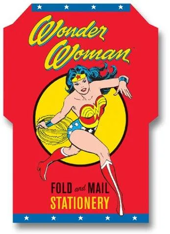 Wonder Woman Fold and Mail Stationery