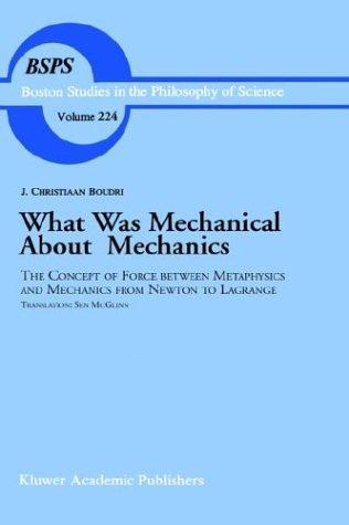 What Was Mechanical about Mechanics