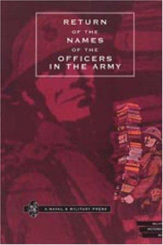 Return of the Names of the Officers in the Army Who Receive Pensions for the Loss of Limbs, or for Wounds Etc.