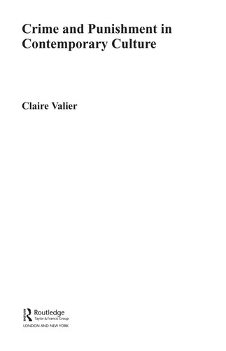 Crime and Punishment in Contemporary Culture