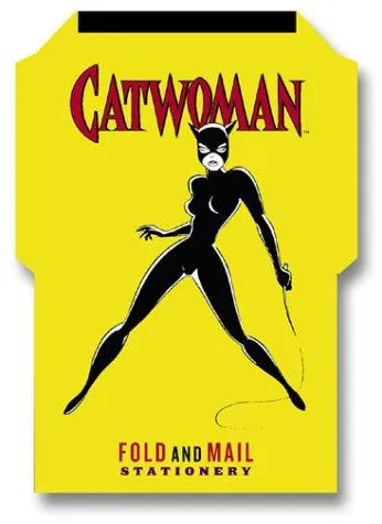 Catwoman Fold and Mail Stationery