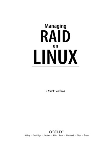 Managing RAID on Linux