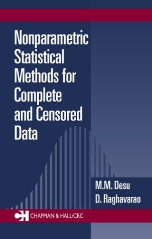Nonparametric Statistical Methods For Complete and Censored Data