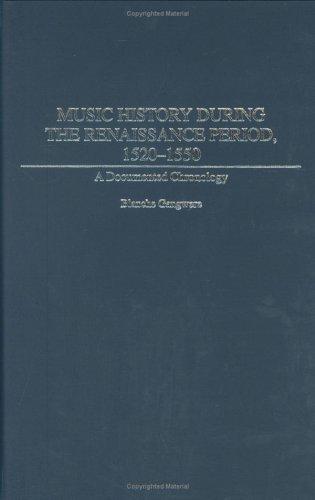 Music History During the Renaissance Period, 1520-1550