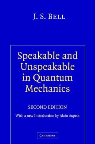 Speakable and Unspeakable in Quantum Mechanics