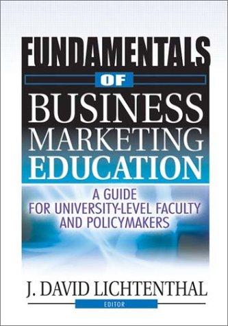 Fundamentals of Business Marketing Education