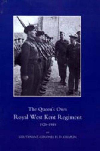Queen's Own Royal West Kent Regiment 1920-1950