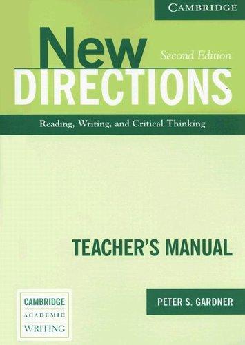 New Directions Teacher's Manual
