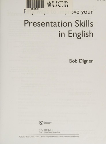 50 WAYS BRE PRESENTATION SKILLS IN ENGLISH SB