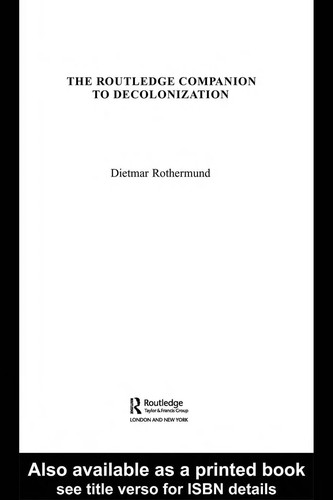 The Routledge Companion to Decolonization