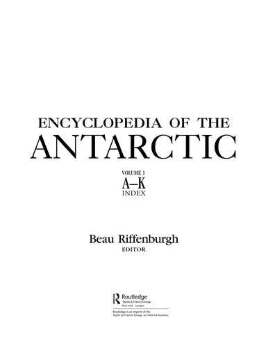 Encyclopedia of the Antarctic