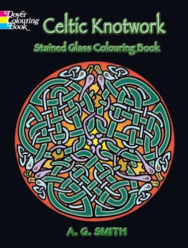 Celtic Knotwork, Stained Glass Coloring Book