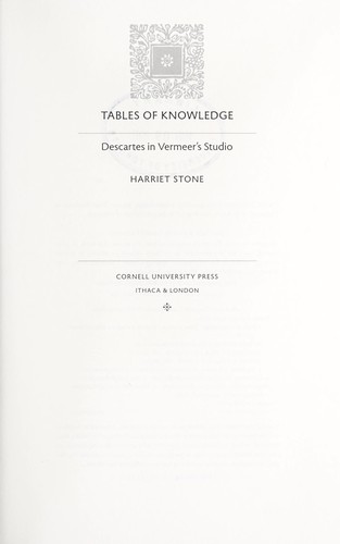 Tables of Knowledge