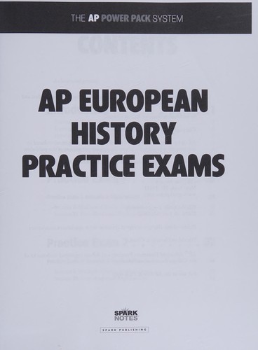 AP European History Power Pack (SparkNotes Test Prep)