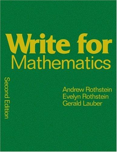 Write for Mathematics