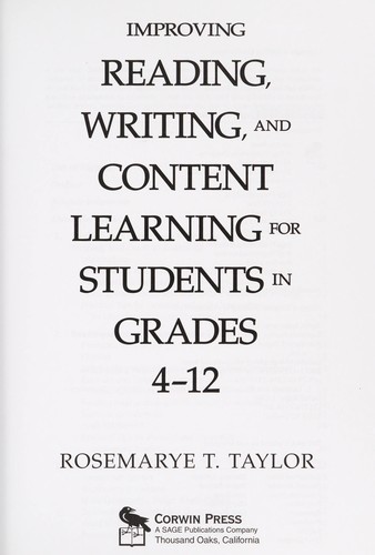 Improving Reading, Writing, and Content Learning for Students in Grades 4-12