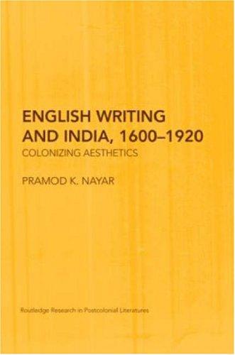 English Writing and India, 1600-1920